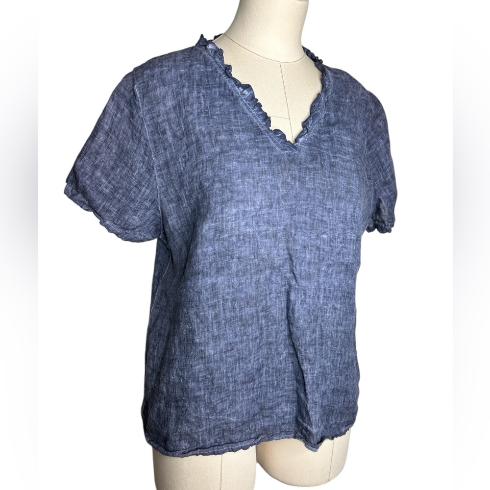 Meo Meli linen short sleeve top